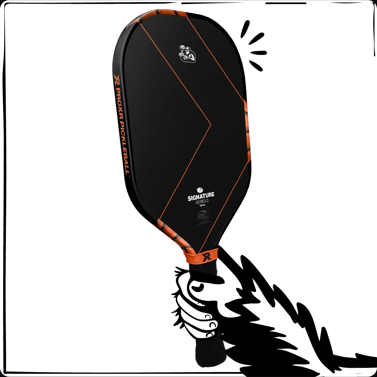 Hopper holding a paddle